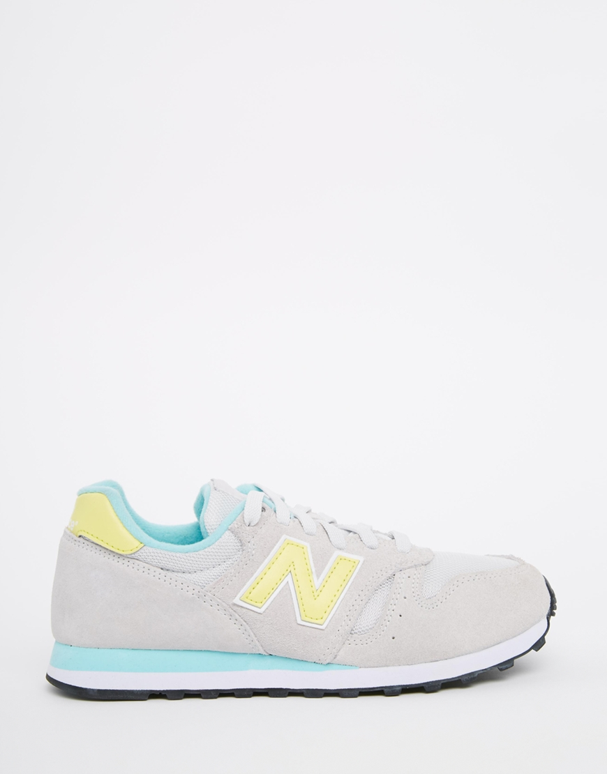 New Balance Suede Off White & Yellow 373 Trainers New Balance Suede Off White & Yellow 373 Trainers