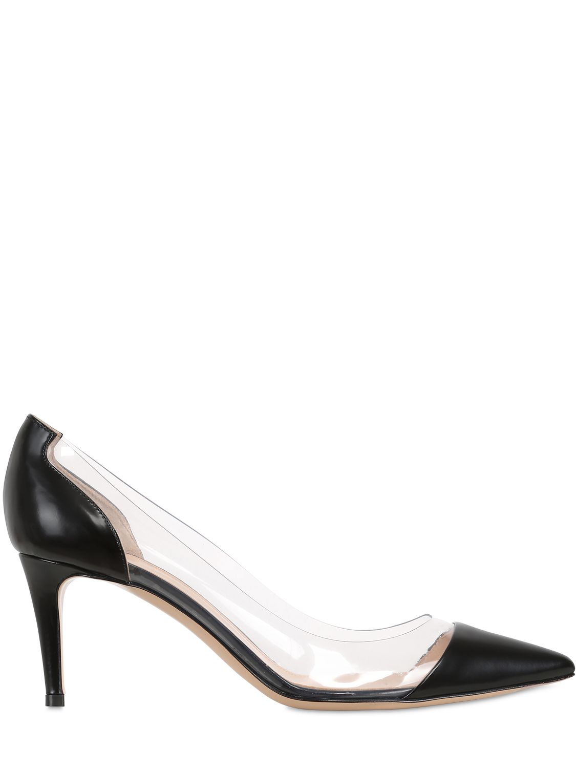 Gianvito Rossi 70mm Leather Pumps in Black - Lyst