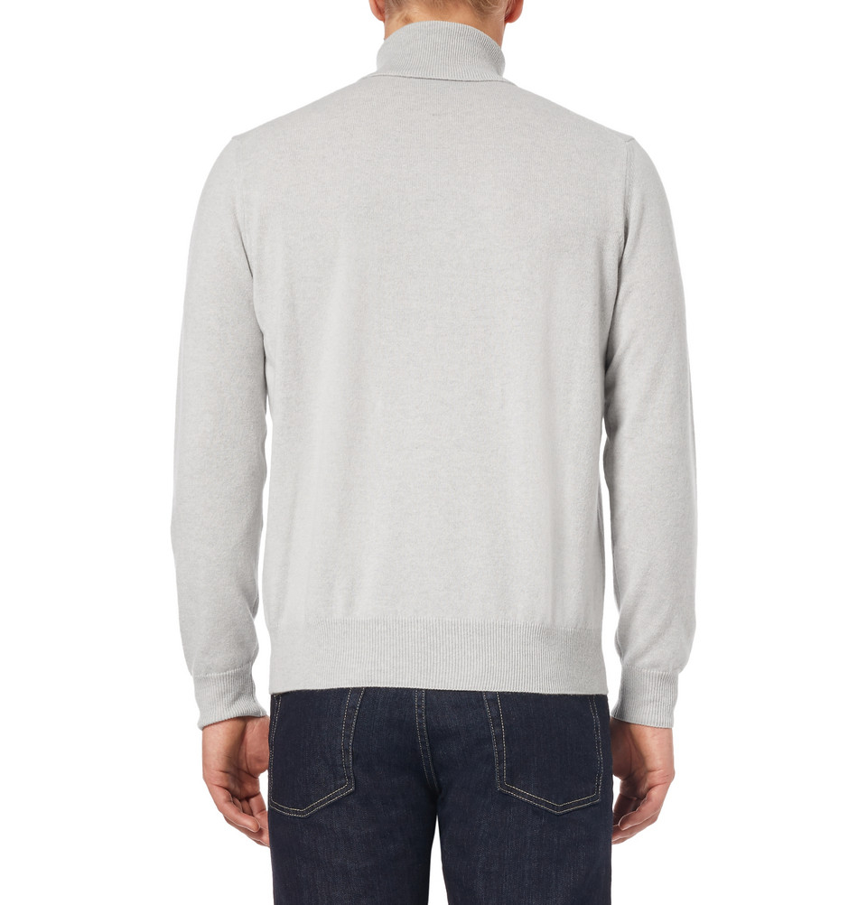 Lyst - Canali Cashmere Rollneck Sweater in Gray for Men