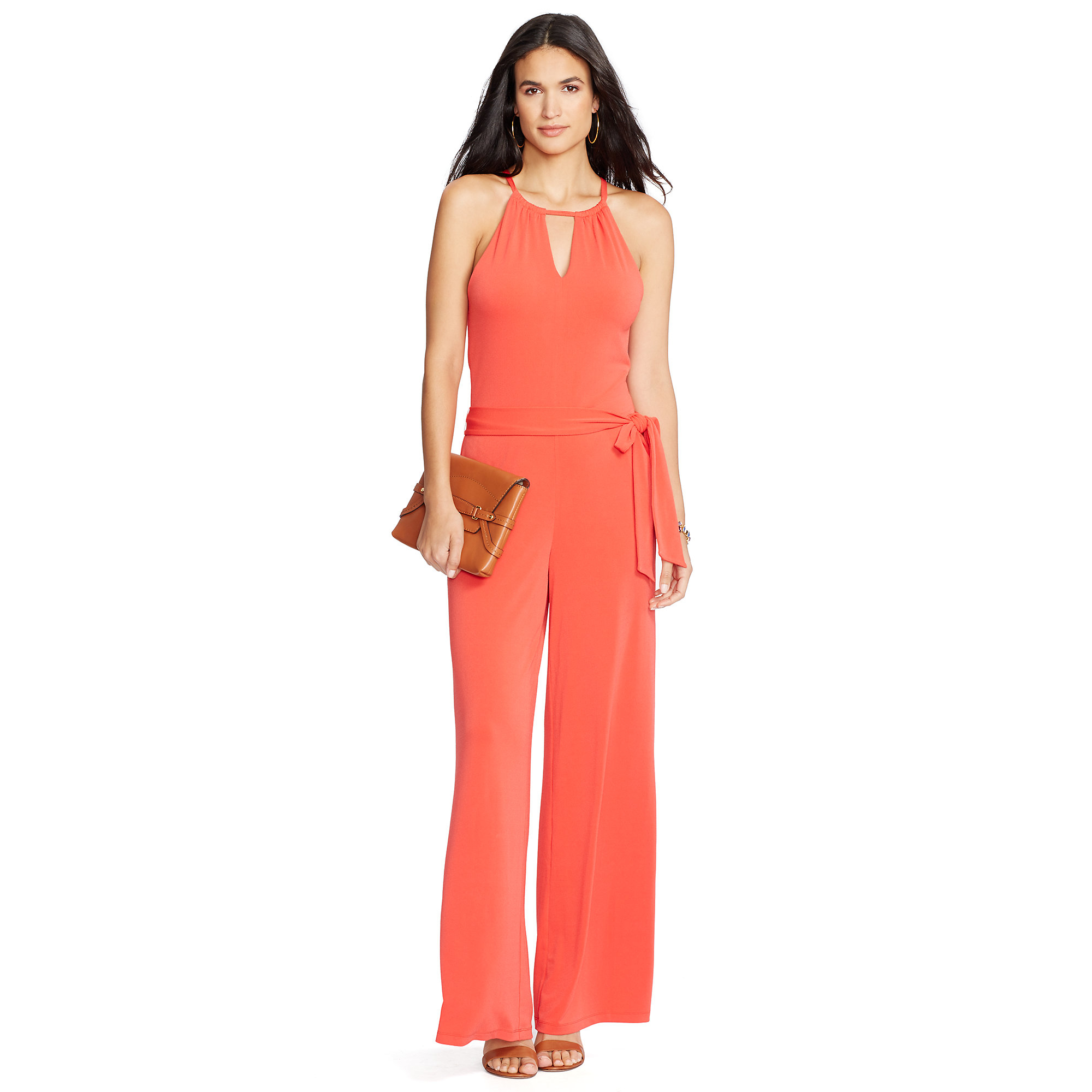 coral pink jumpsuit