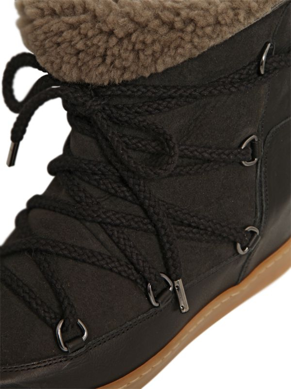isabel marant nowles shearling boots