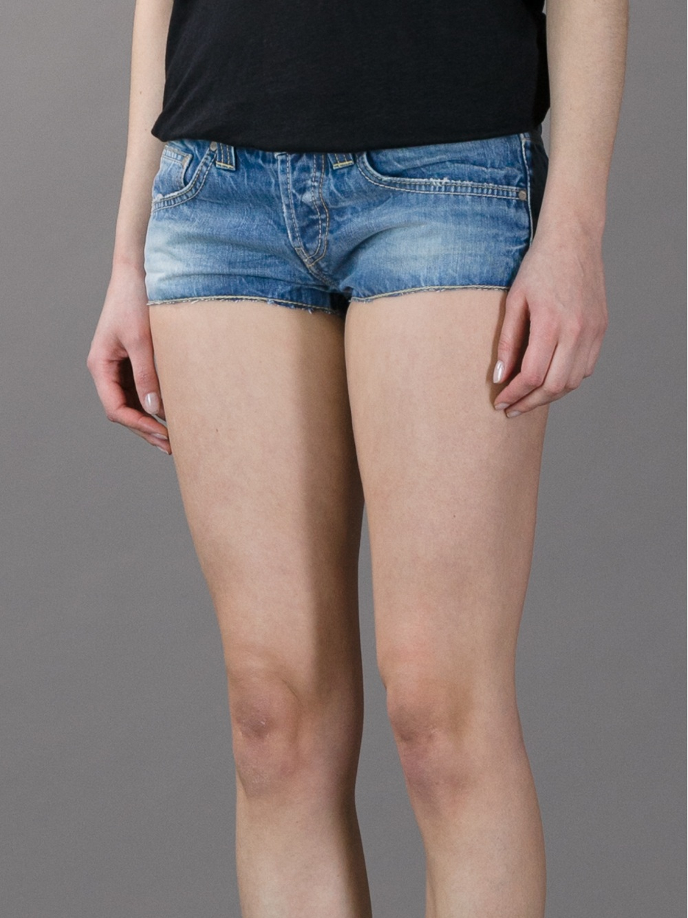 micro denim shorts