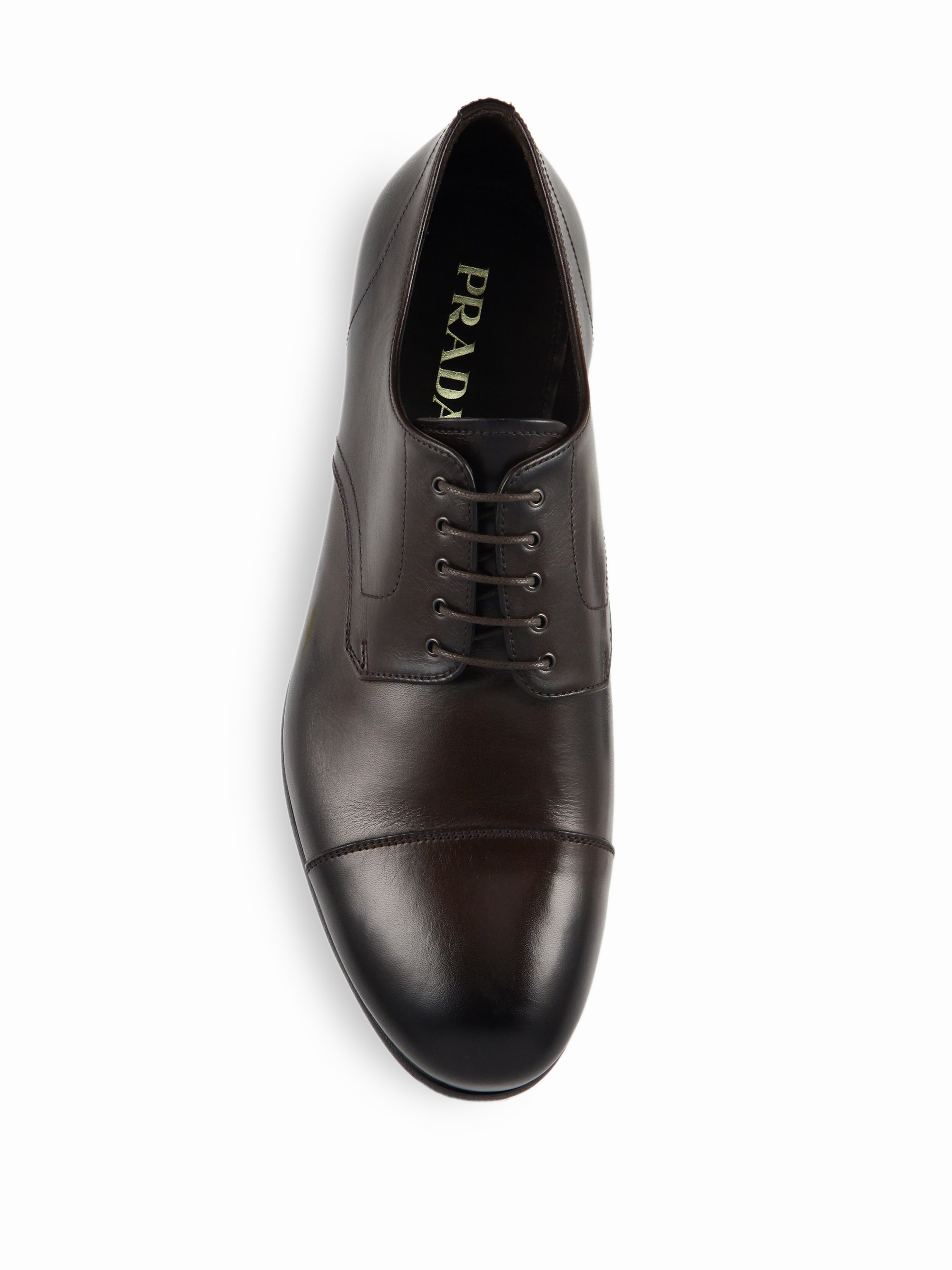 prada cap toe oxford