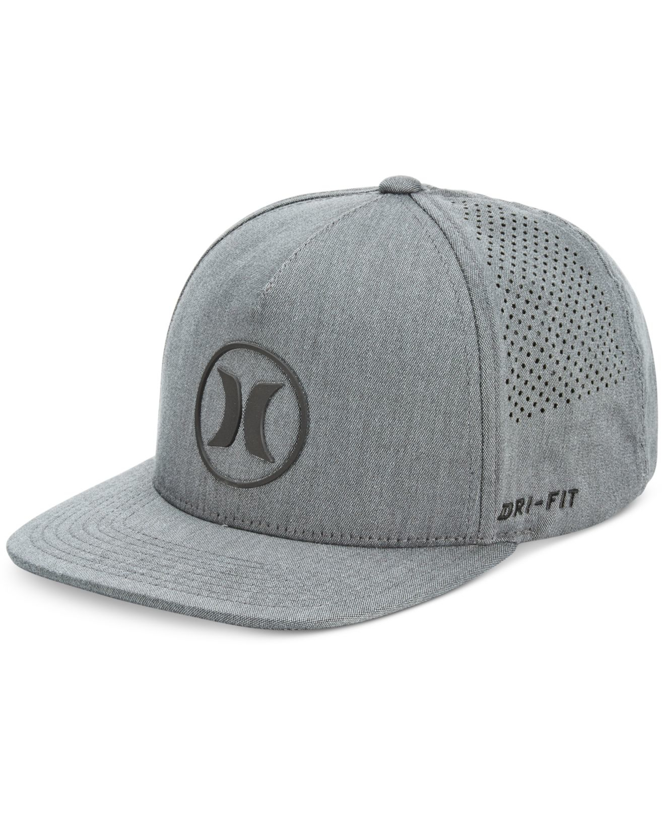 Hurley Men's Dri-fit Icon 2.0 Perforated Logo Hat in Gray for Men | Lyst