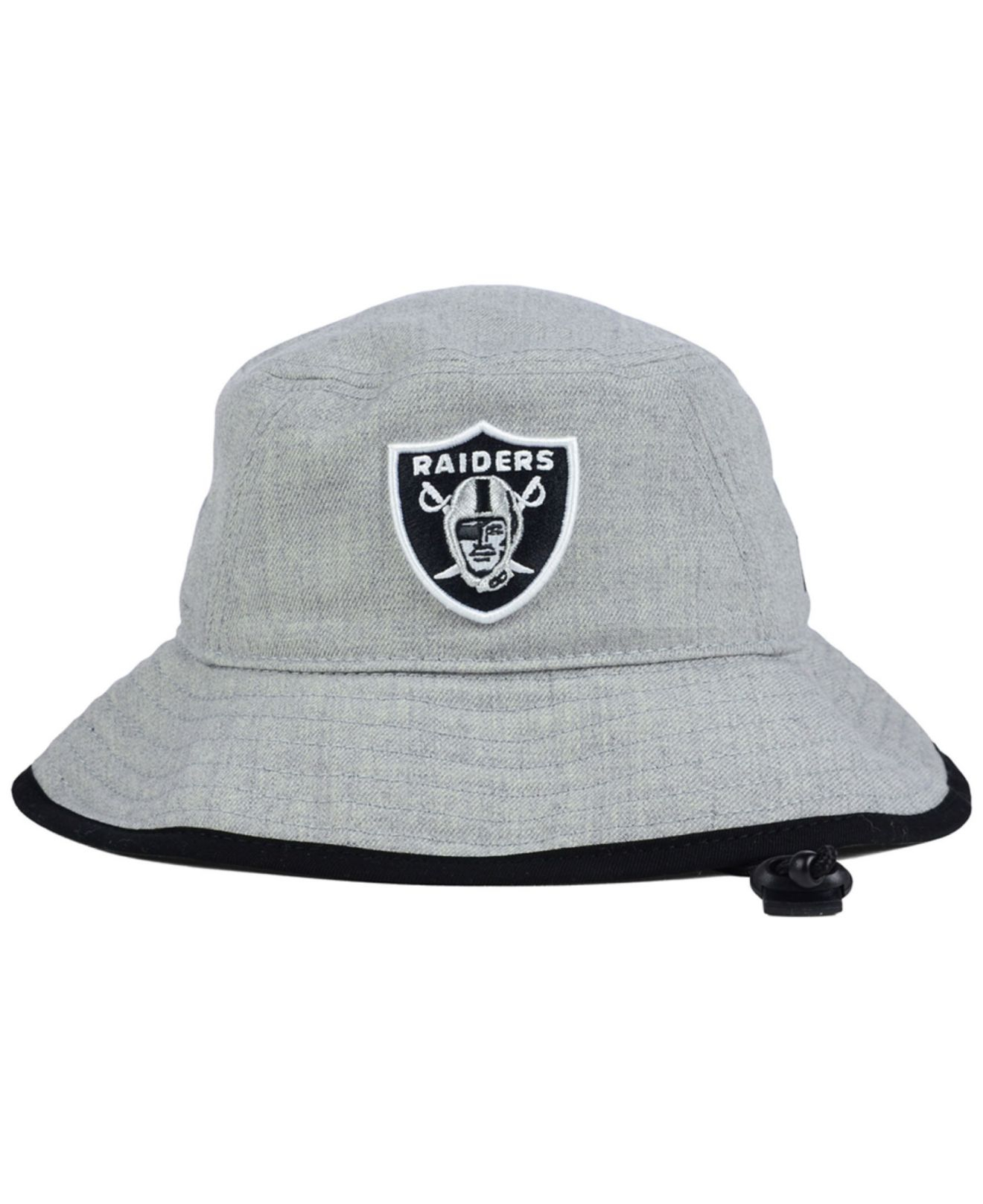 KTZ Oakland Raiders Nfl Heather Gray Bucket Hat | Lyst