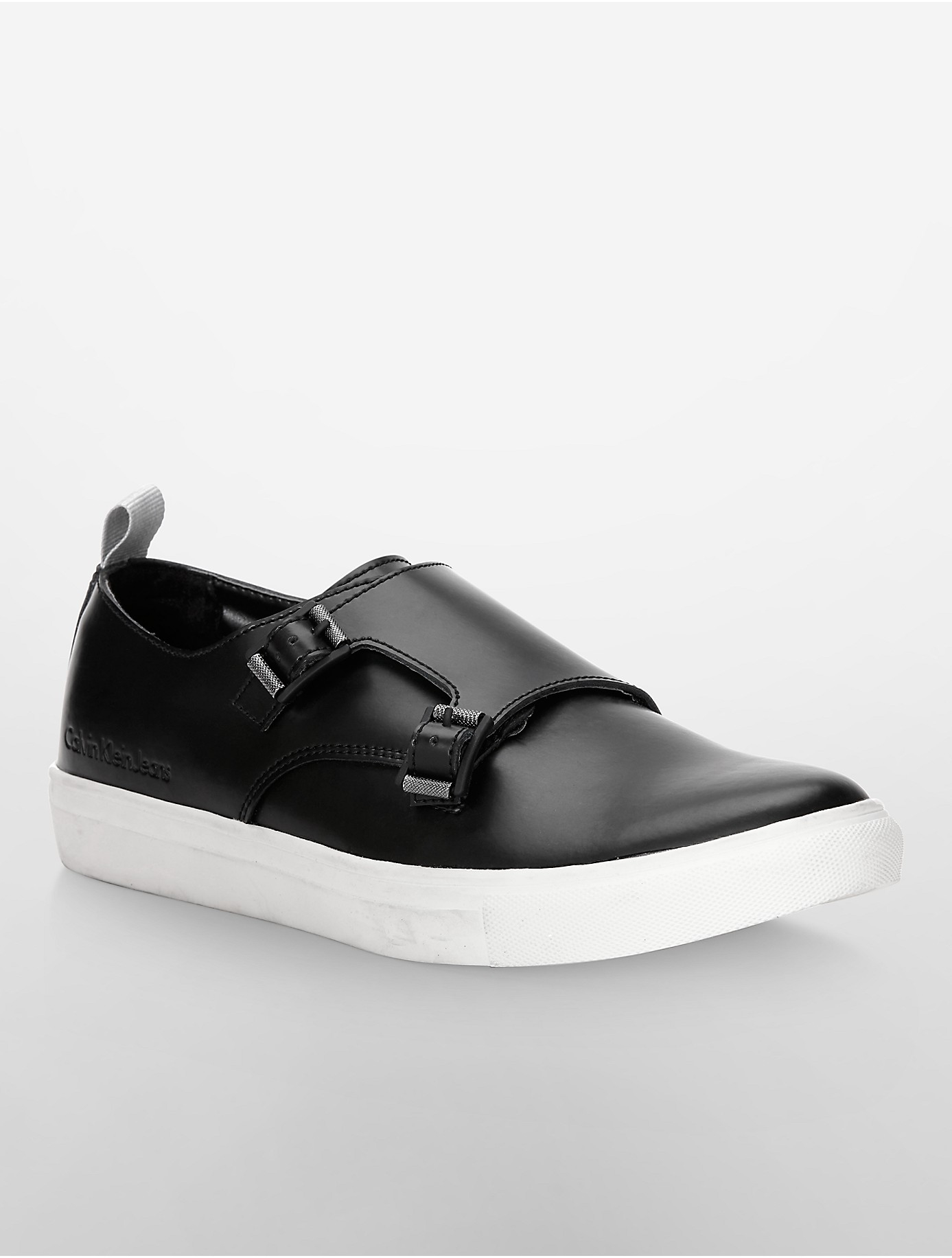 calvin klein double monk strap