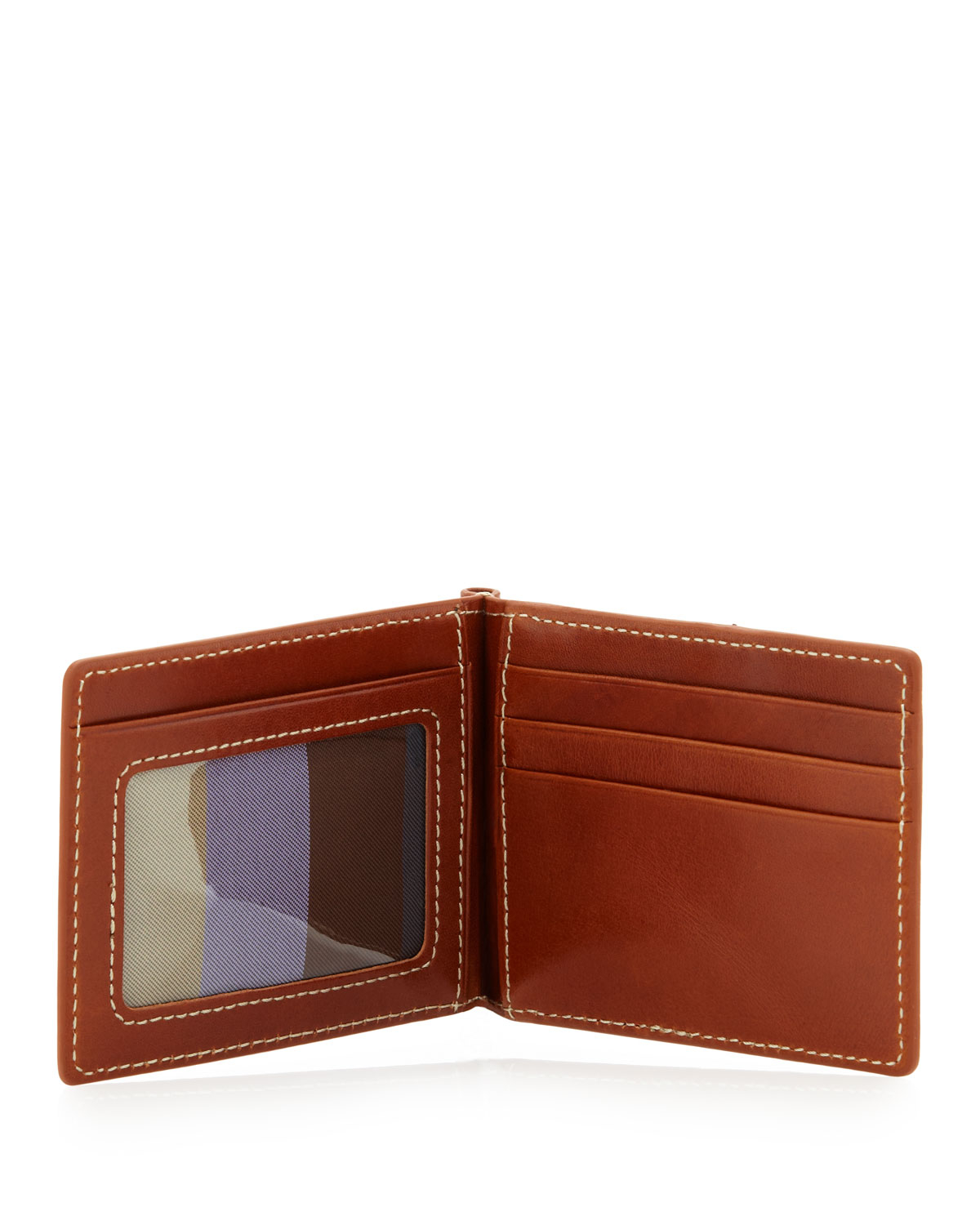 Lyst - Neiman Marcus Flip Wallet With Money Clip in Brown for Men