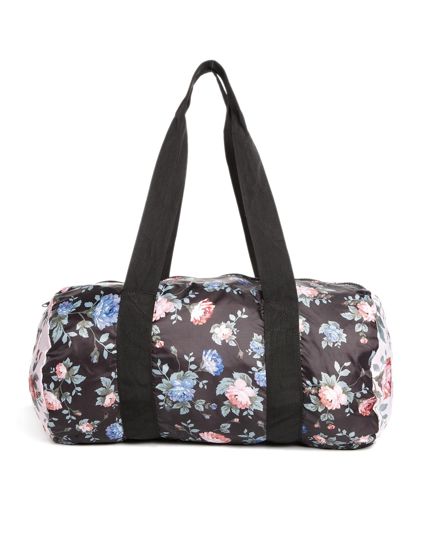 herschel floral duffle bag