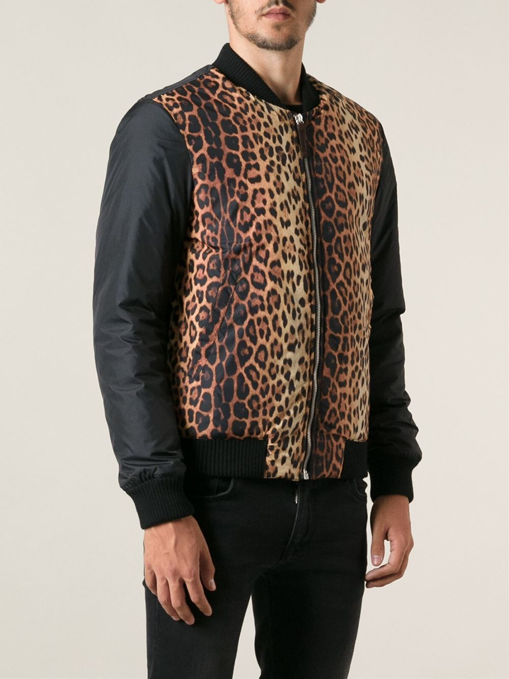 leopard bomber jacket