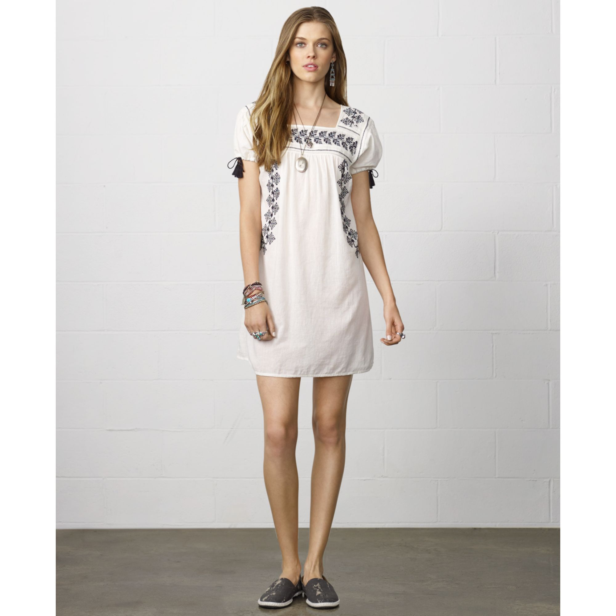 short peasant dress