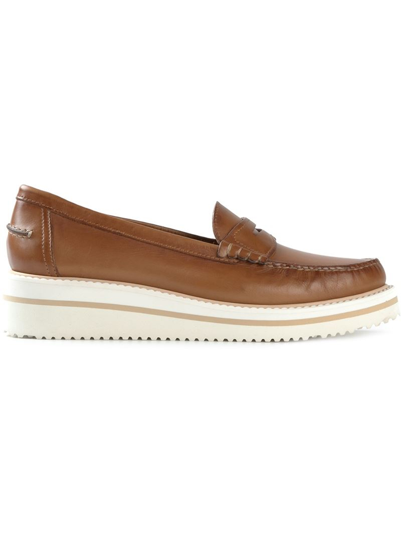 womens platform penny loafers