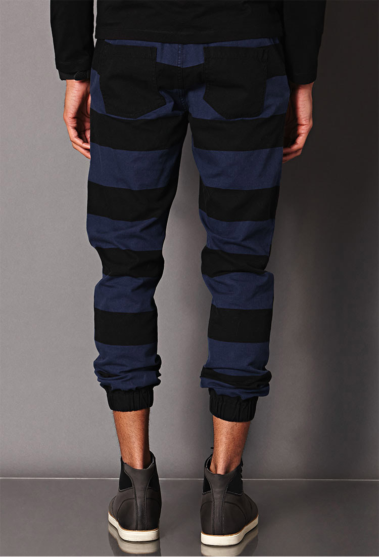 striped joggers