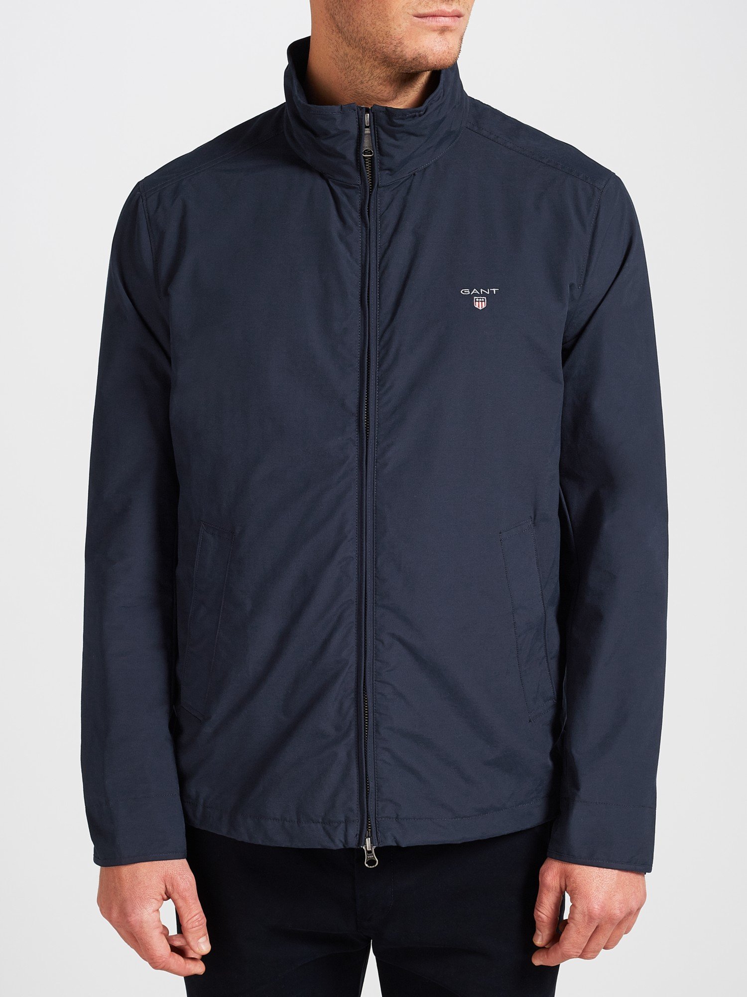 gant mid length jacket black