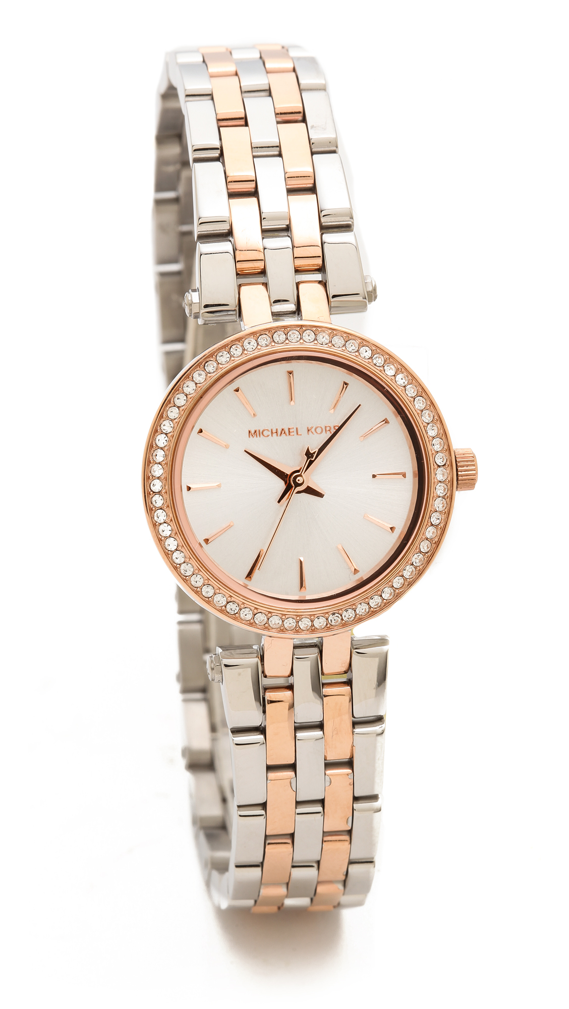 Michael Kors Petite Darci Watch Rose Goldsilver in Rose Gold/Silver (Pink)  - Lyst