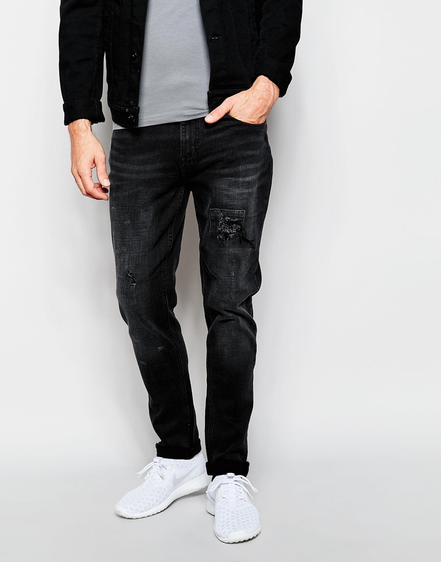 black charcoal jeans