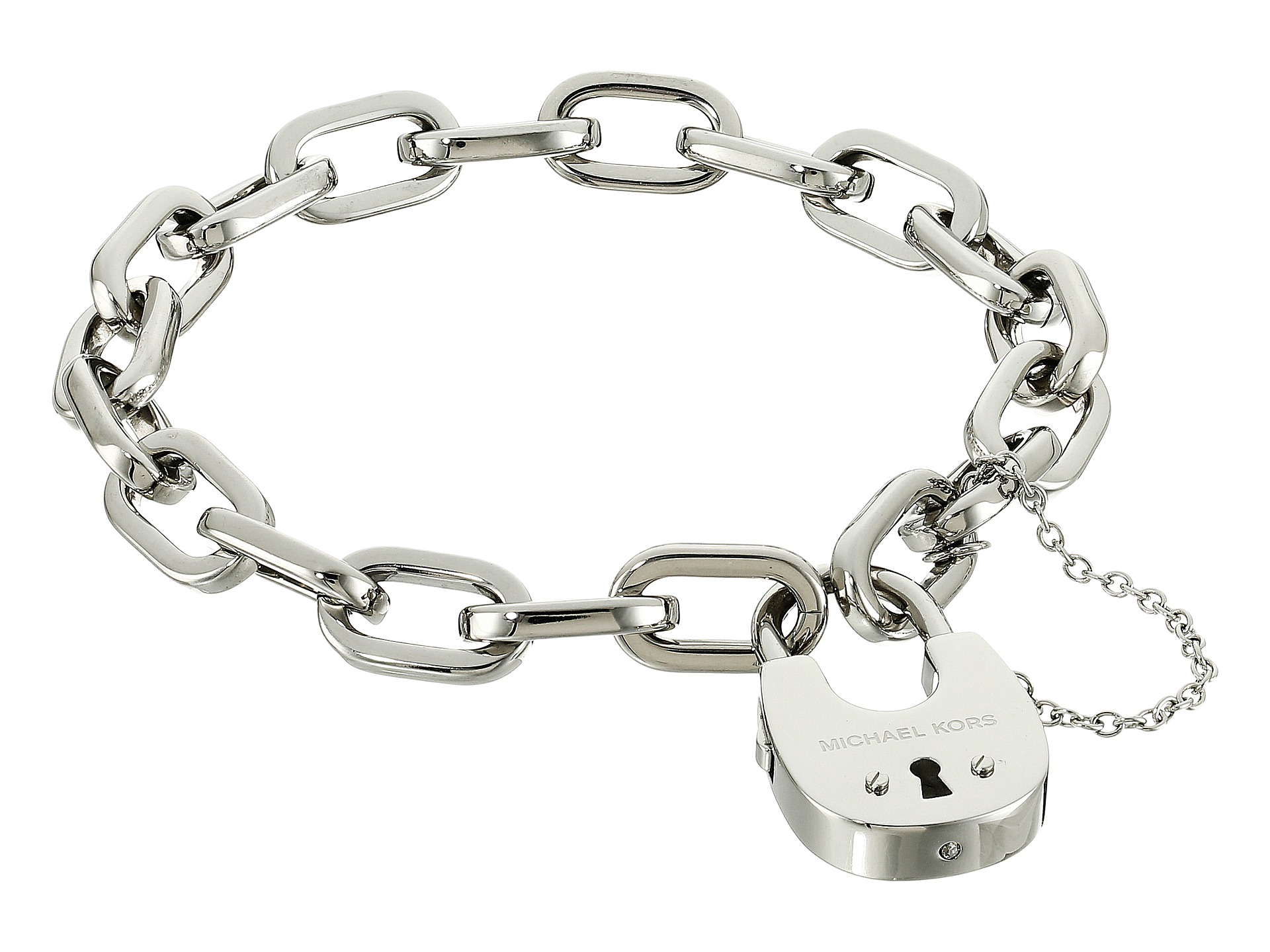 Chia sẻ 72+ michael kors padlock bracelet silver mới nhất - trieuson5