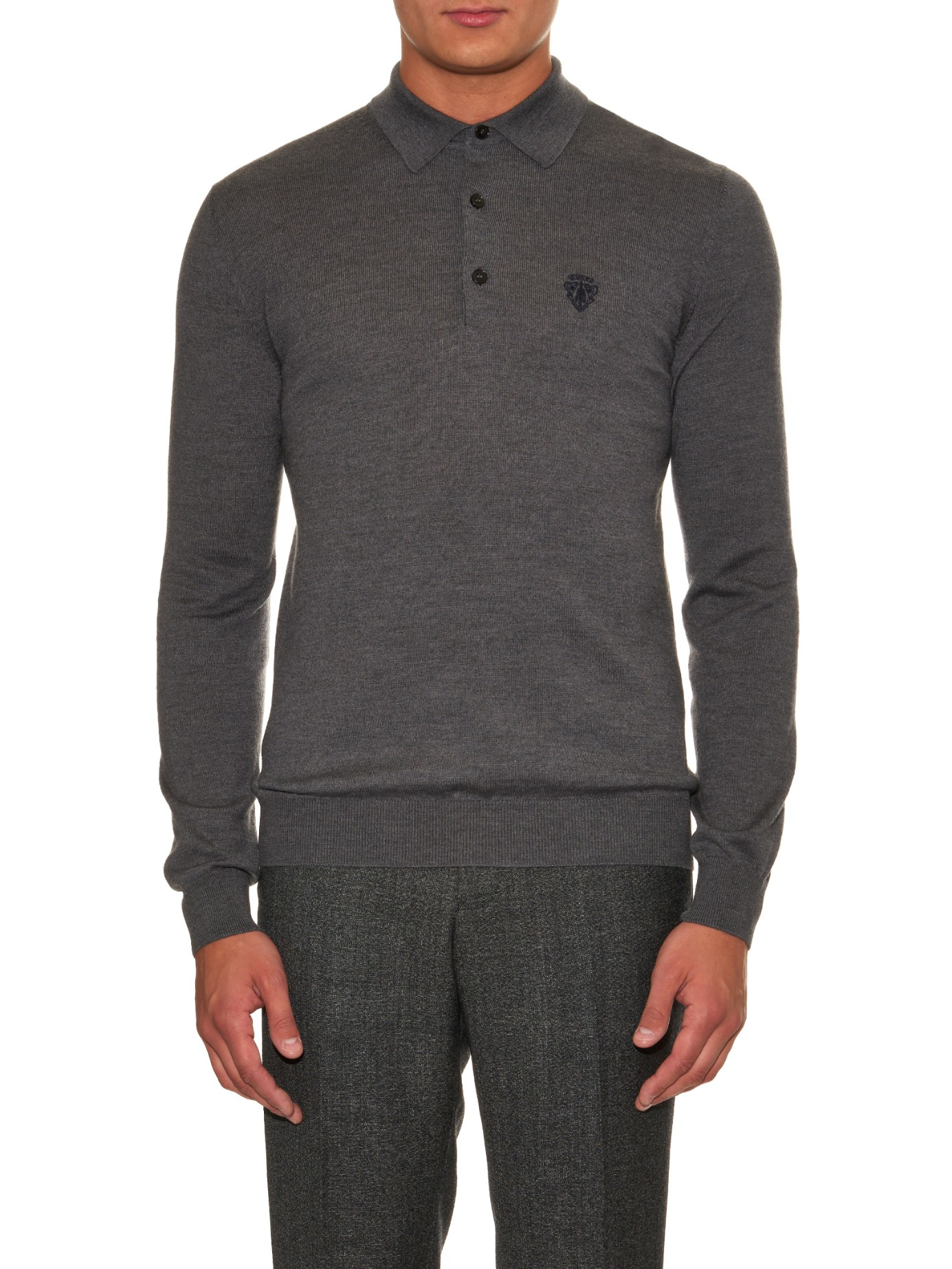 grey gucci polo shirt