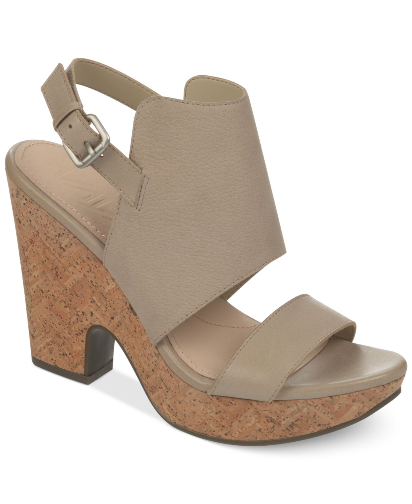 Naya Misty Platform Sandals in Gray | Lyst