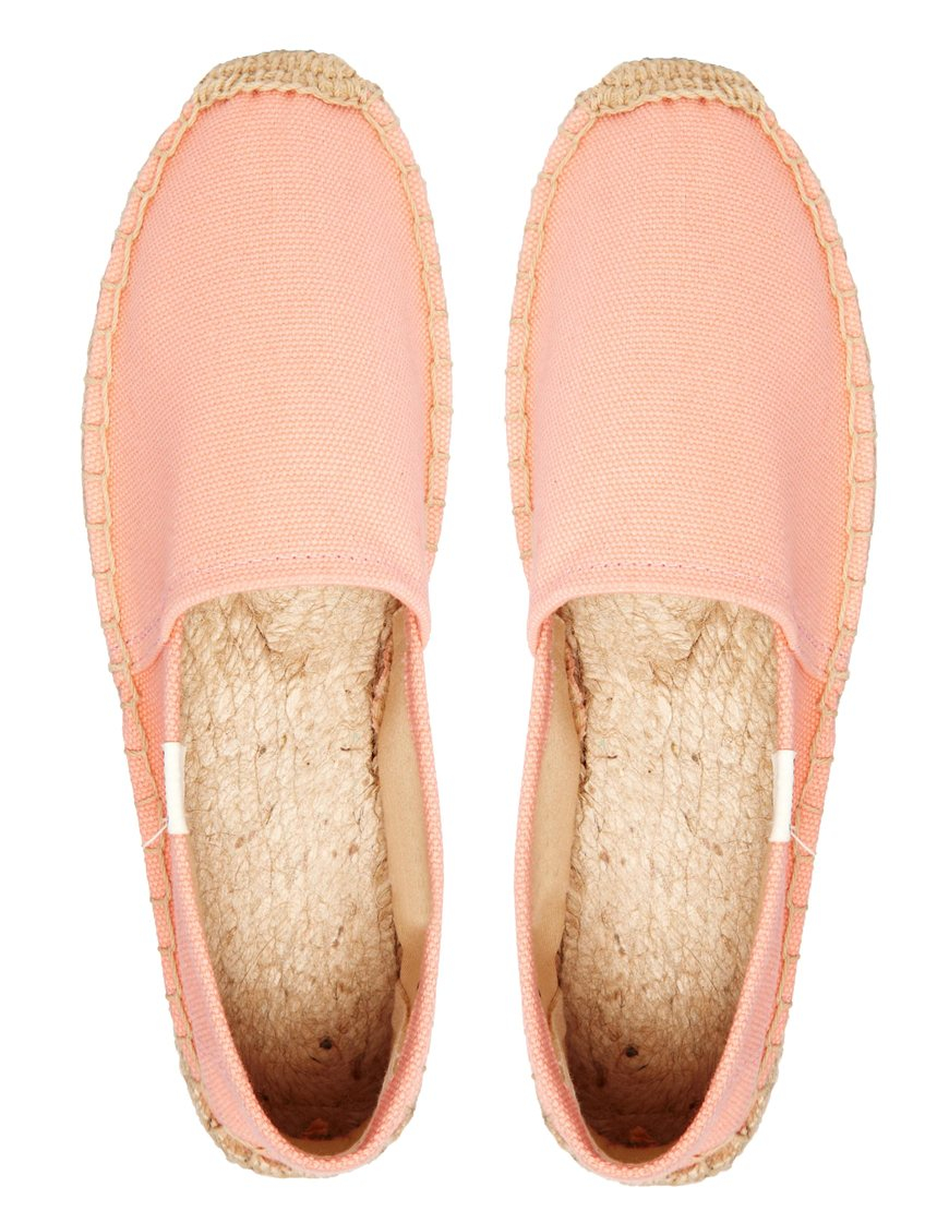 peach espadrilles