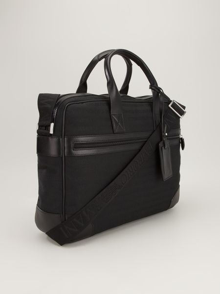 Emporio Armani Laptop Bag in Black for Men | Lyst