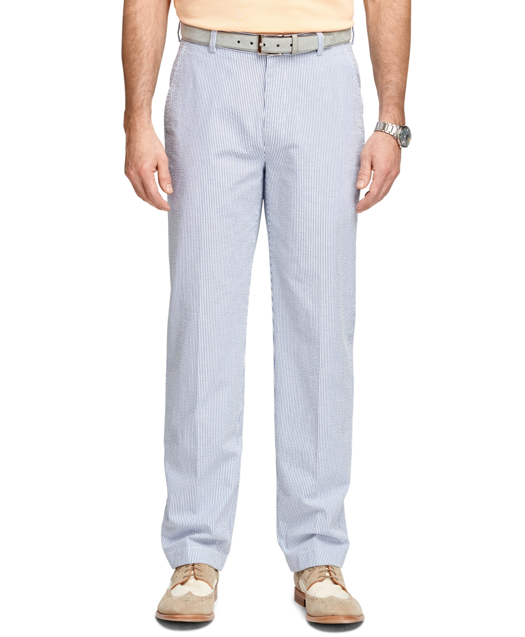 Lyst - Brooks Brothers Clark Fit Seersucker Pants in Blue for Men