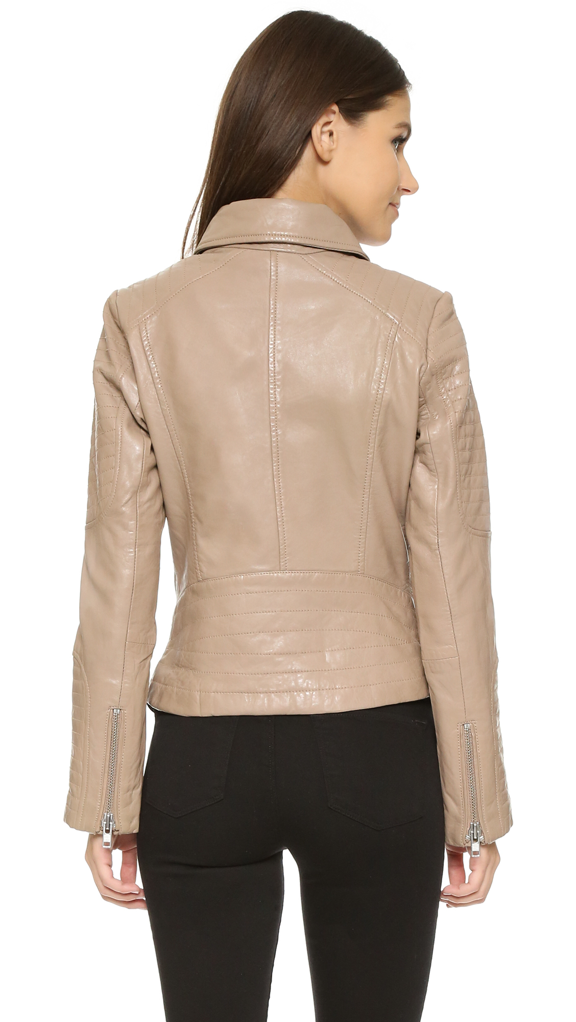 lyst bb dakota elias leather moto jacket in lyst bb dakota elias leather moto jacket in