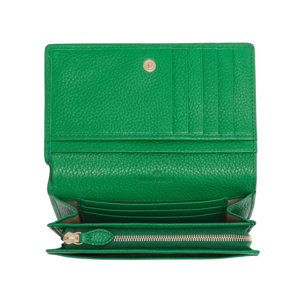 As new Mulberry Jungle Green Croc Print purse (with receipt) | Vinted