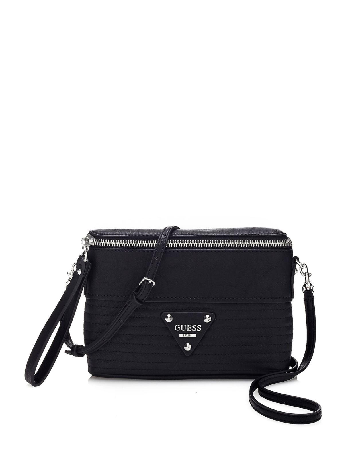 All Coach Crossbody Bags Guess Guess Dylan Quilted Pee Crossbody Bag In Black Lyst