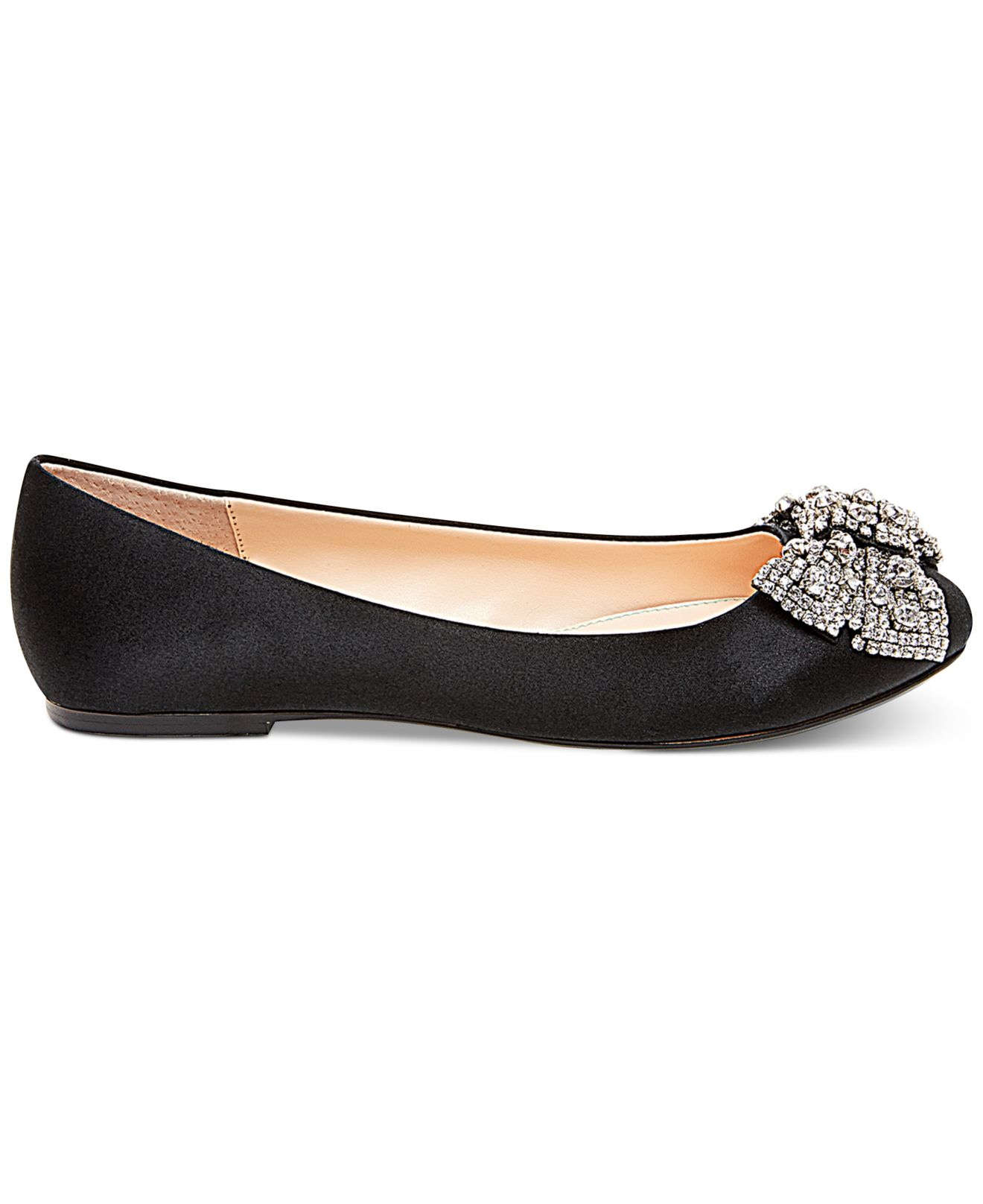 Lyst - Betsey Johnson Ever Bow Ballet Flats in Black