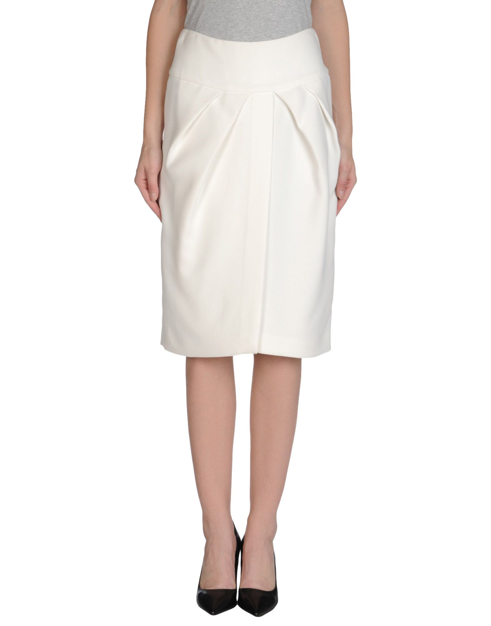 Giambattista valli Knee Length Skirt in White | Lyst