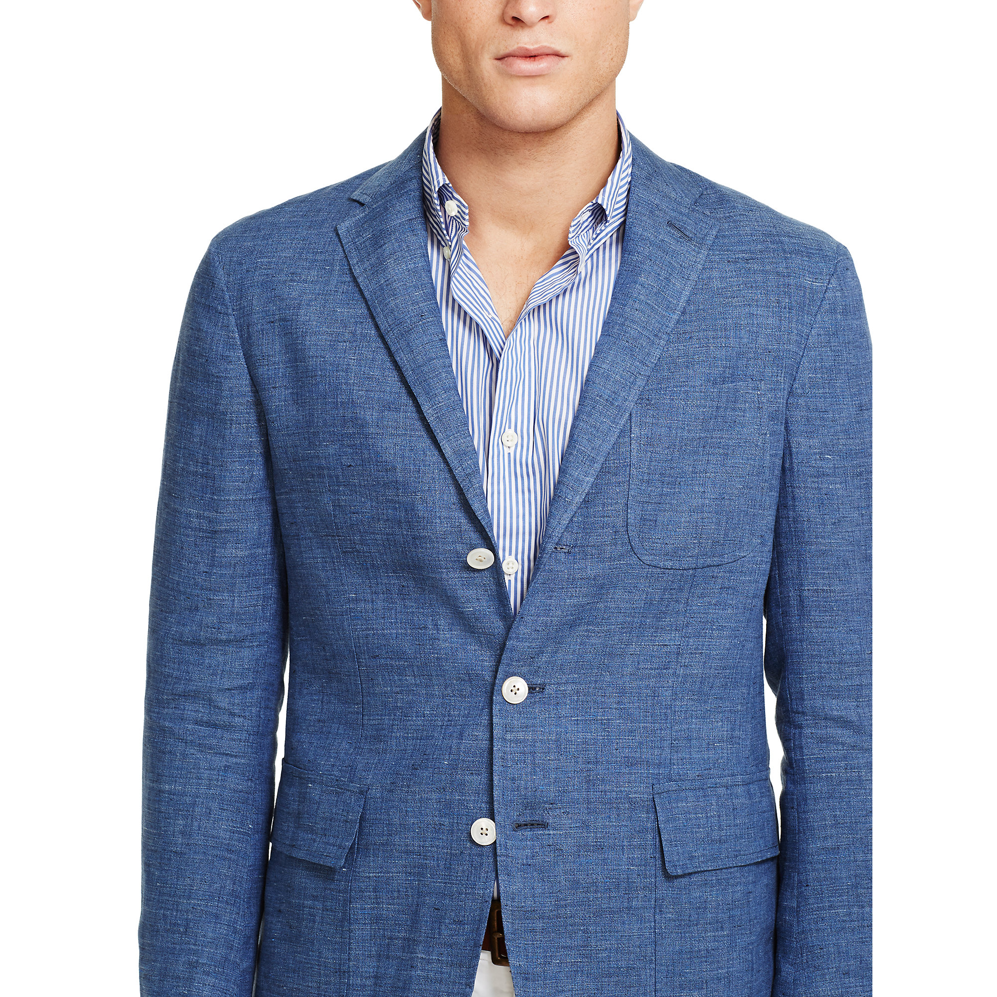 Ralph Lauren Chambray Sport Coat in Light Blue (Blue) for Men Lyst