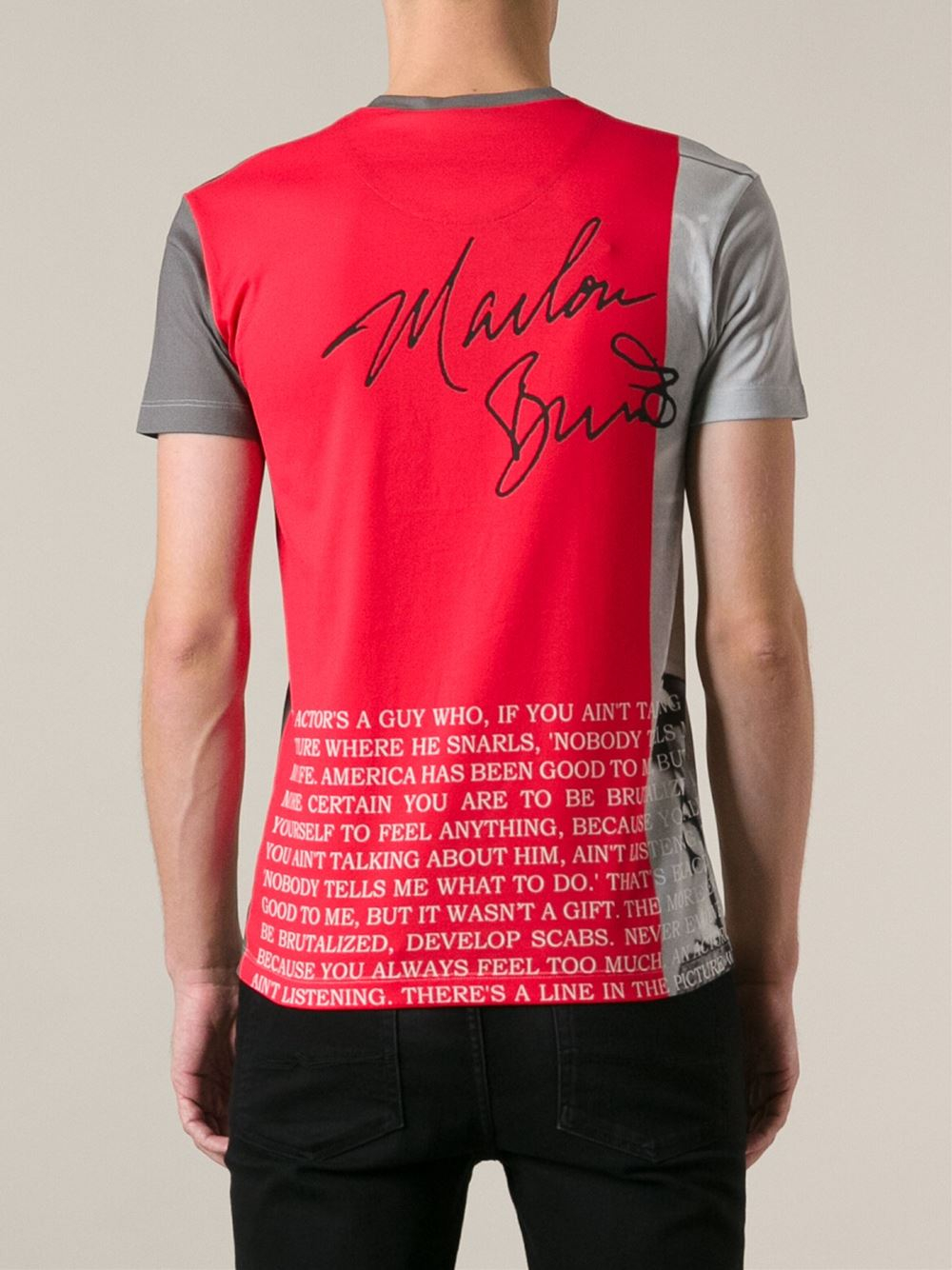 Dolce Gabbana Marlon Brando T Shirt in Grey for Men Lyst UK