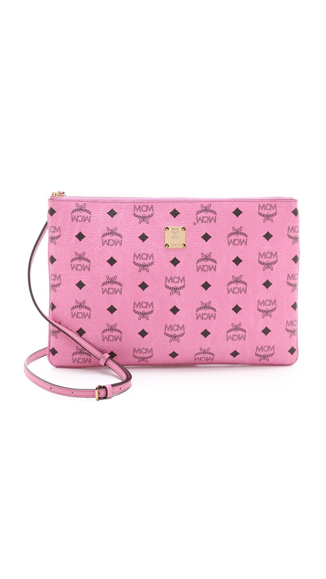 mcm powder pink crossbody bag