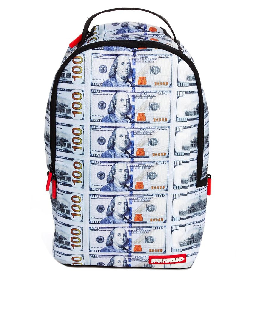 Sprayground New Money Backpack in White for Men