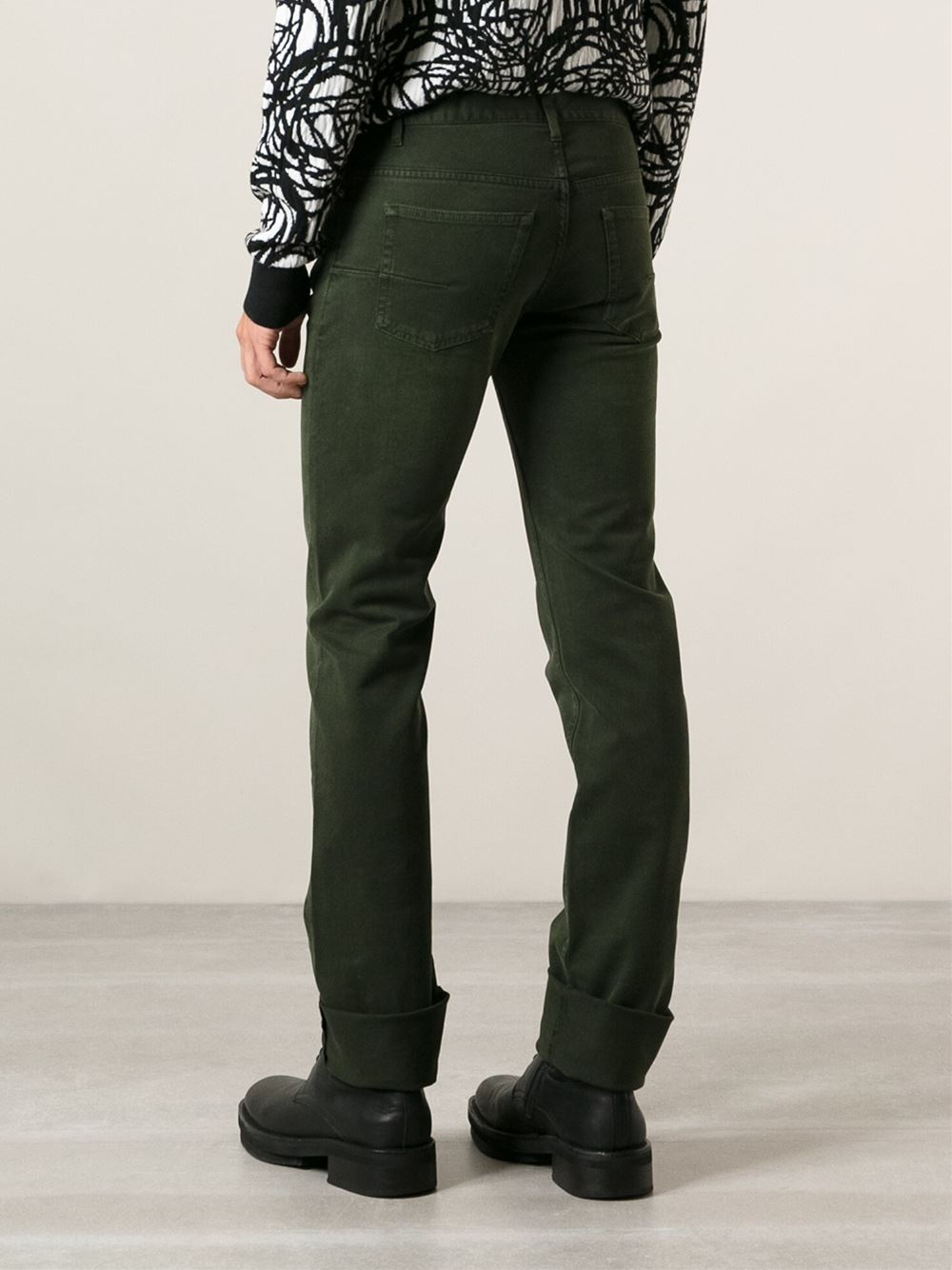Dior homme Slim Fit Jeans in Green for Men Lyst