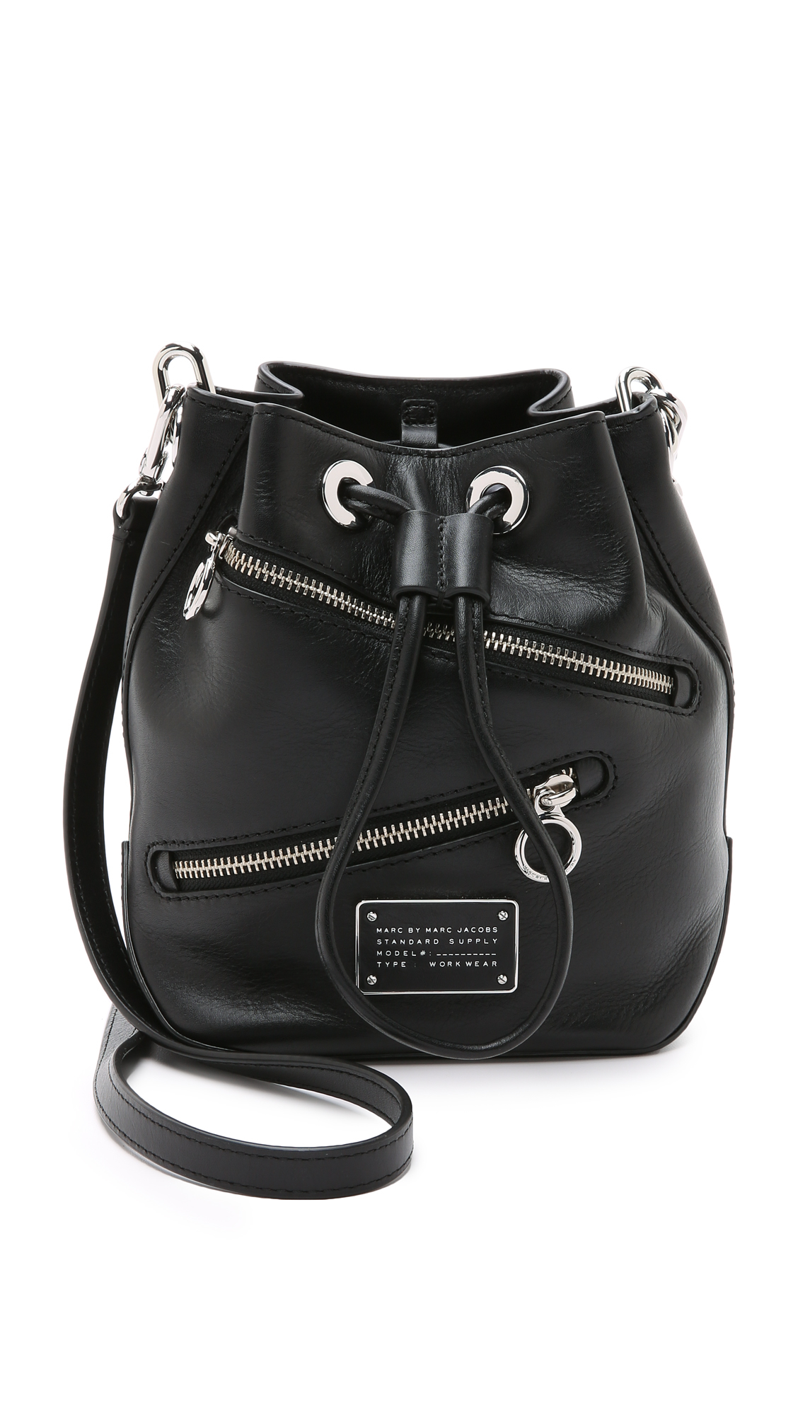 Marc By Marc Jacobs New Too Hot To Handle Zippers Bucket Bag - Black