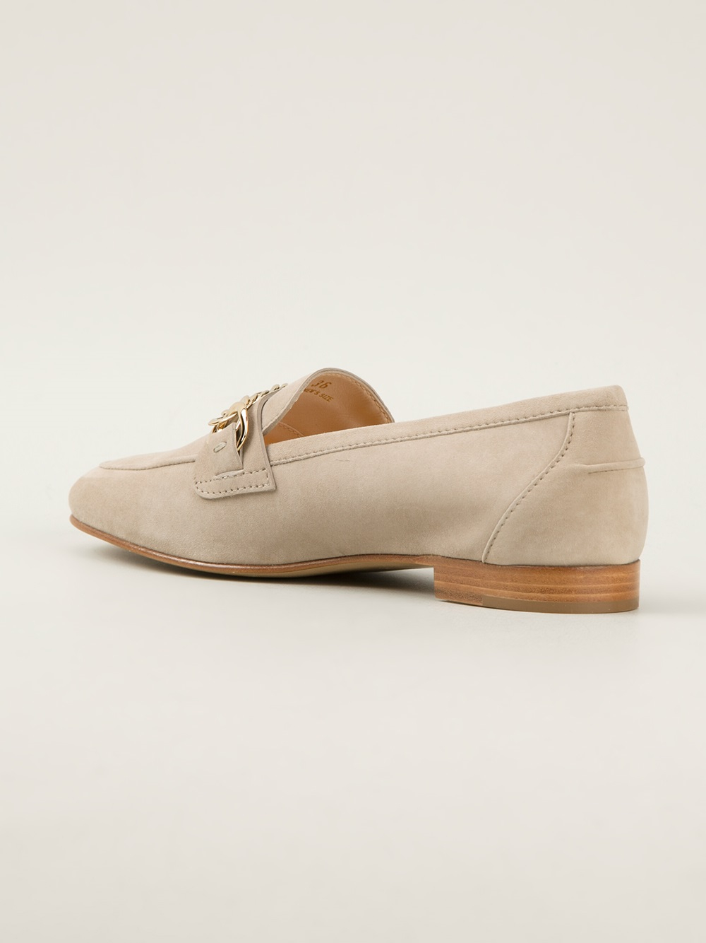 Tod's Chain Loafers in Natural | Lyst