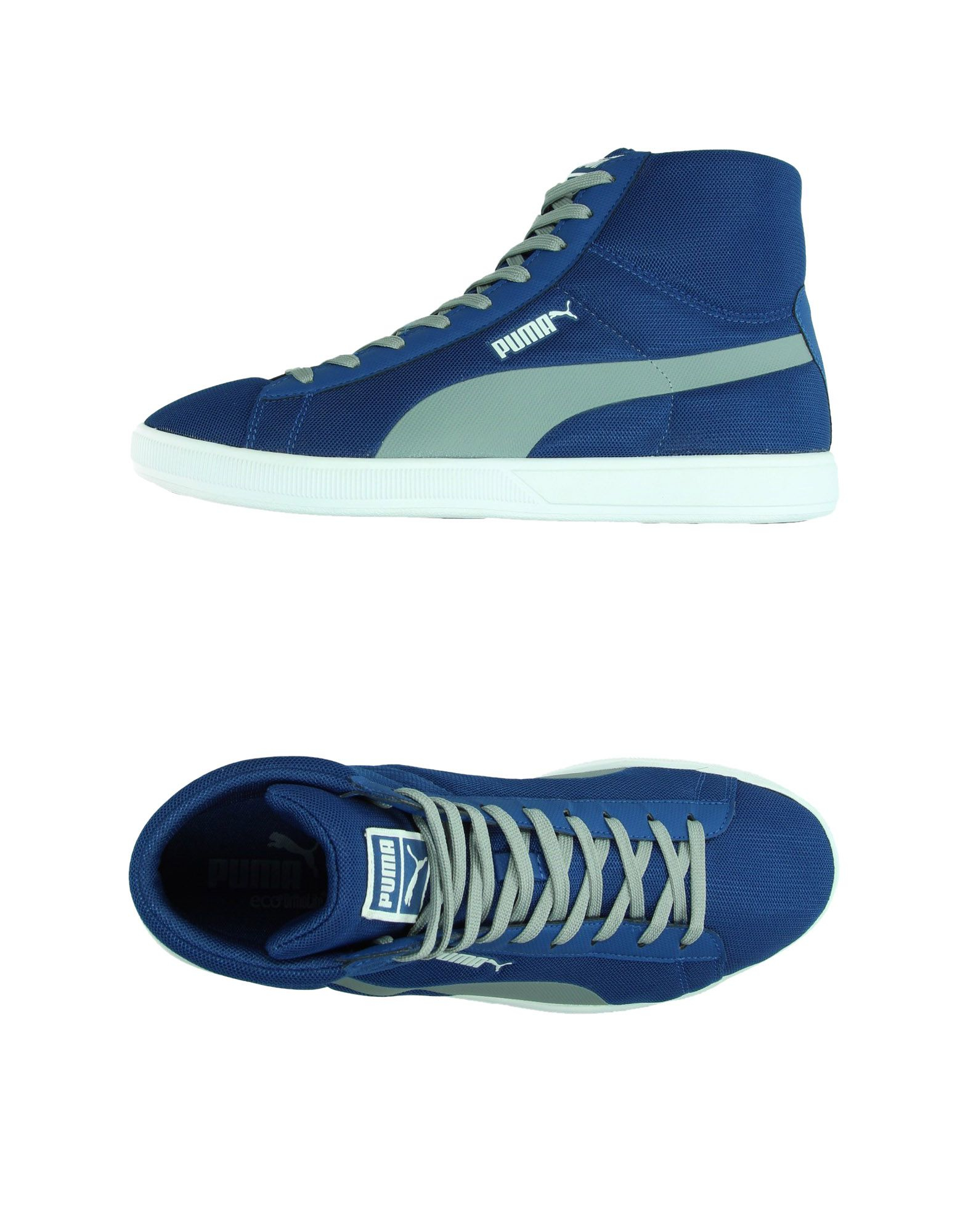 puma blue trainers
