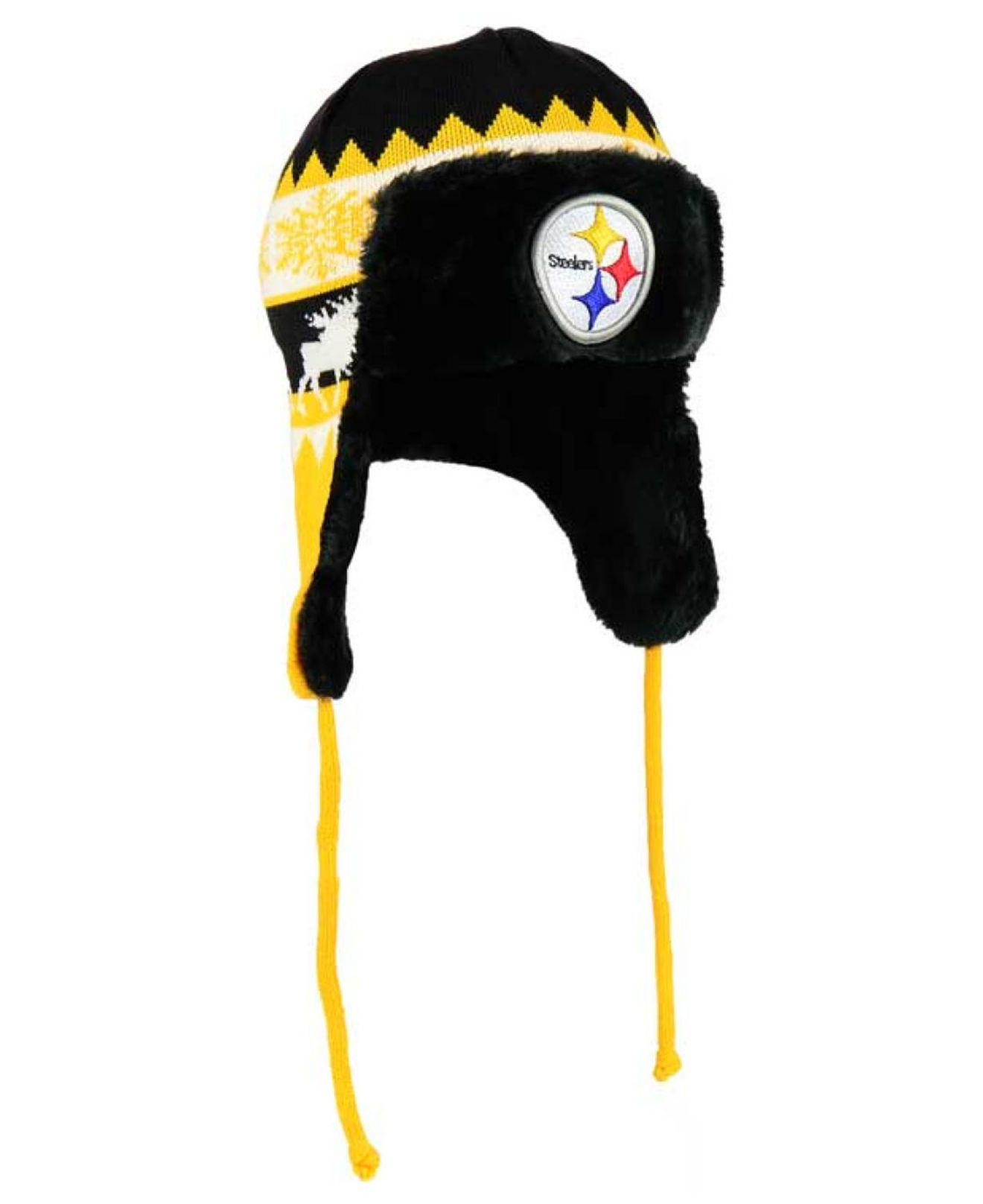 Lyst - Ktz Pittsburgh Steelers Moose Trapper Knit Hat in  Lyst - Ktz Pittsburgh Steelers Moose Trapper Knit Hat in