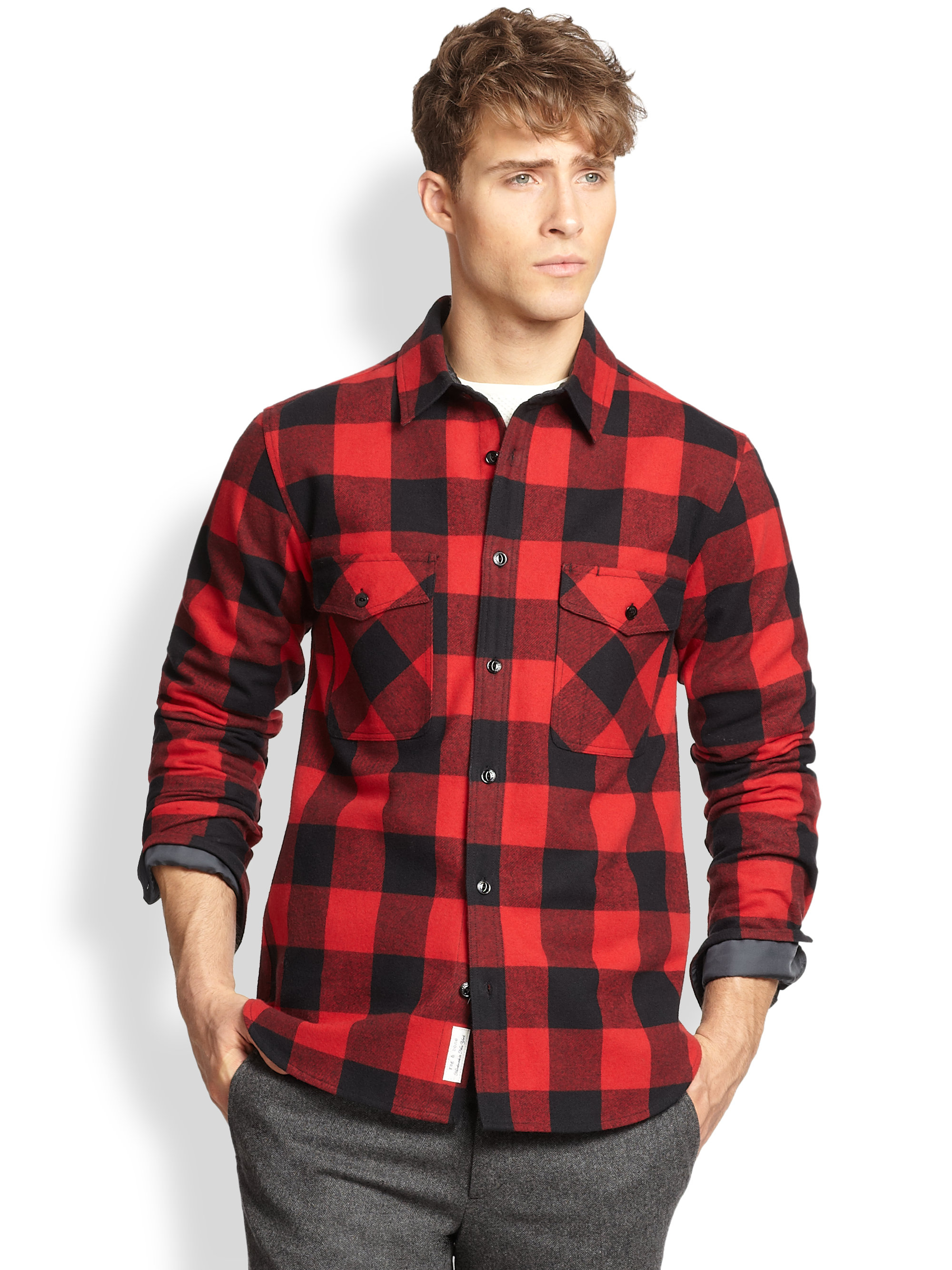 Rag \u0026 Bone Buffalo Plaid Sportshirt in 