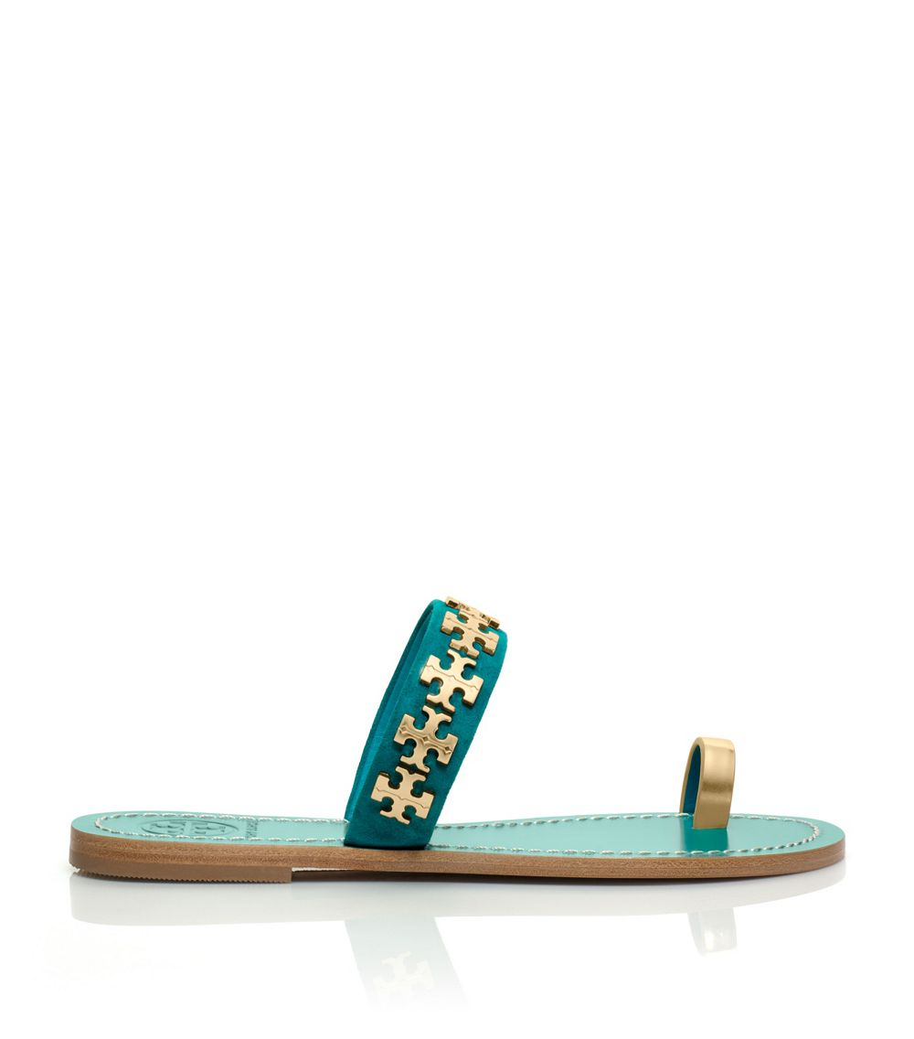 tory burch green flats