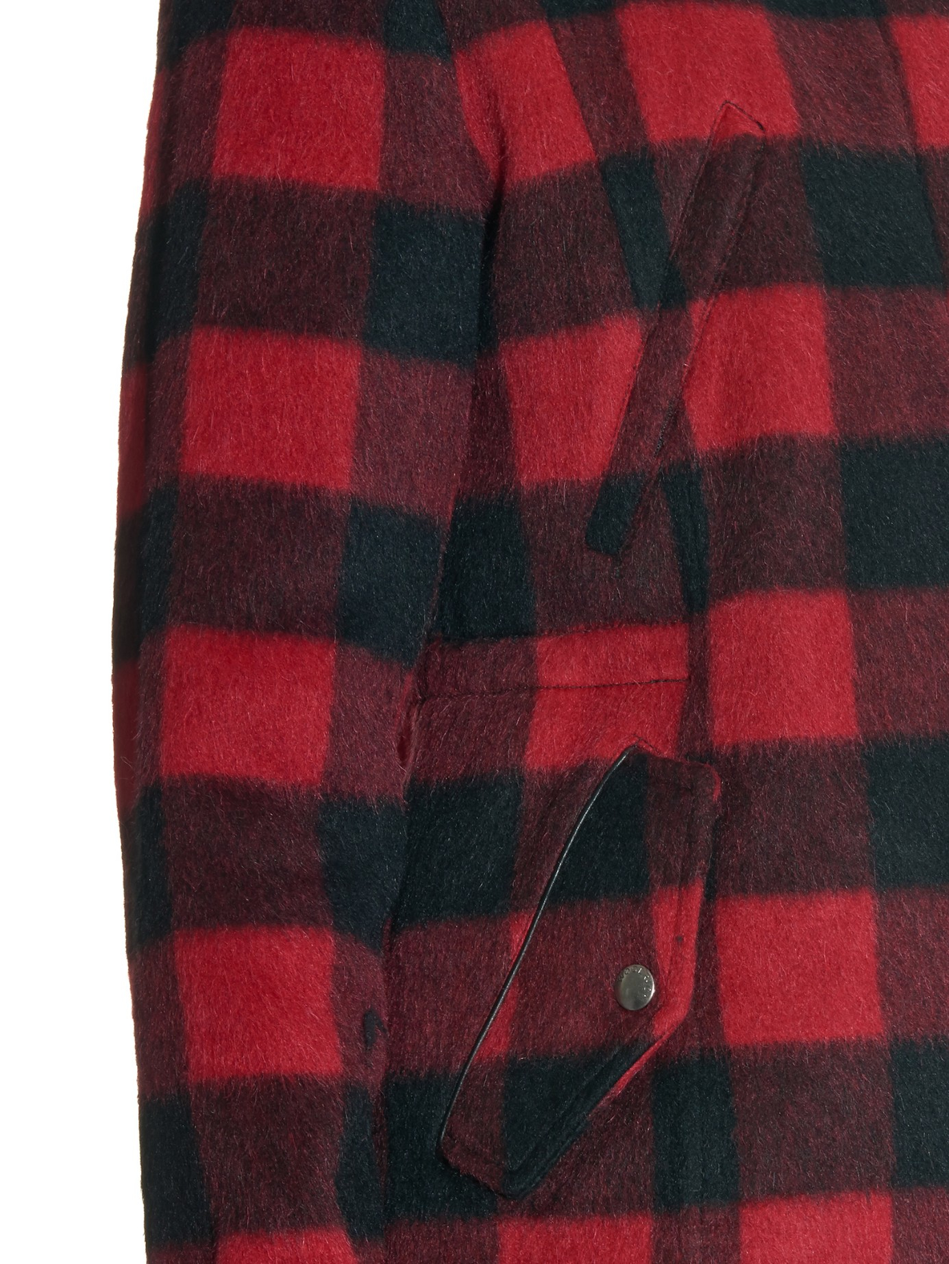 Woolrich Plaid Lumberjack Wool Jacket in Red Lyst