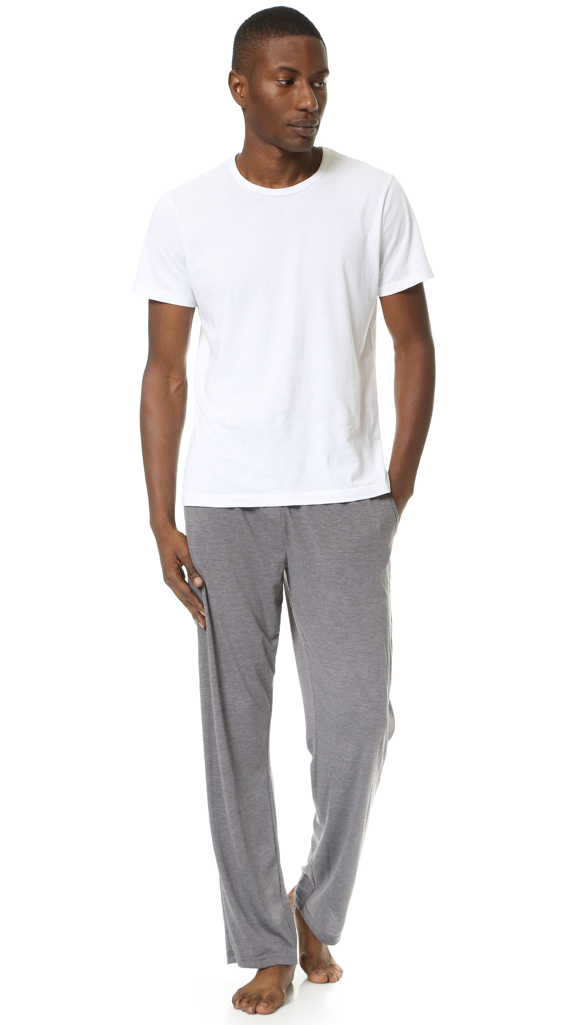 Calvin Klein Synthetic Liquid Lounge Pants in Grey Heather (Gray) for ...