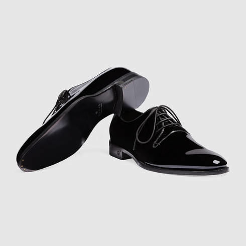 gucci patent leather shoes mens