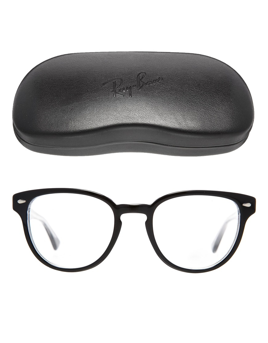Ray Ban Circular Glasses in Black Lyst