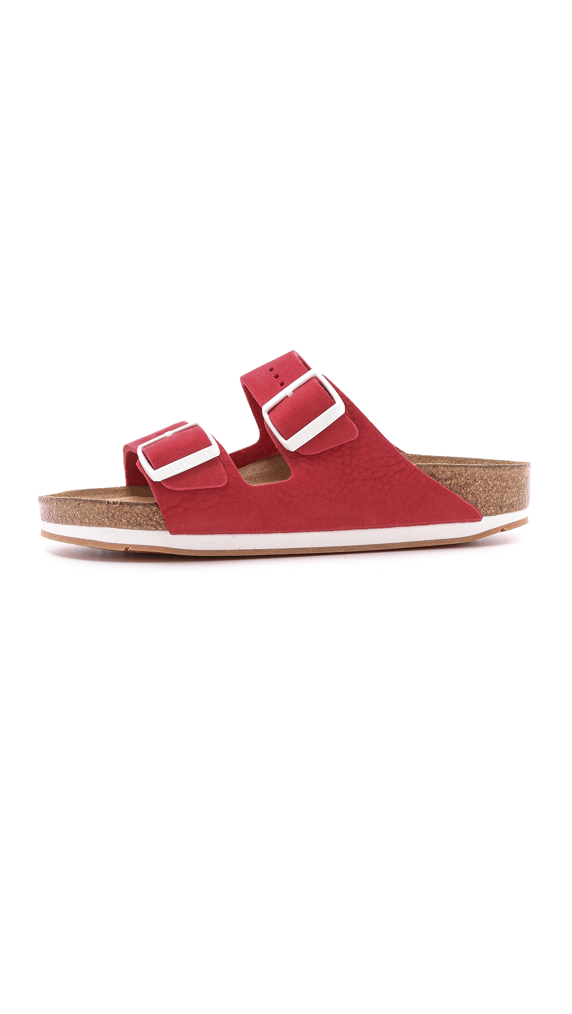 Lyst - Birkenstock Arizona 2 Band Suede Sandals - Red in Red