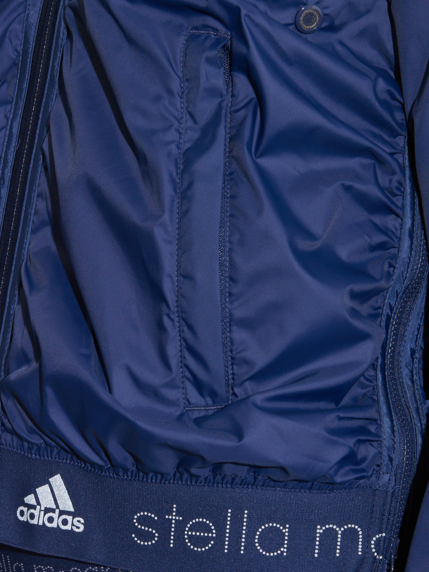 adidas By Stella McCartney Printed-Shoulder Performance Jacket in Navy  (Blue) | Lyst