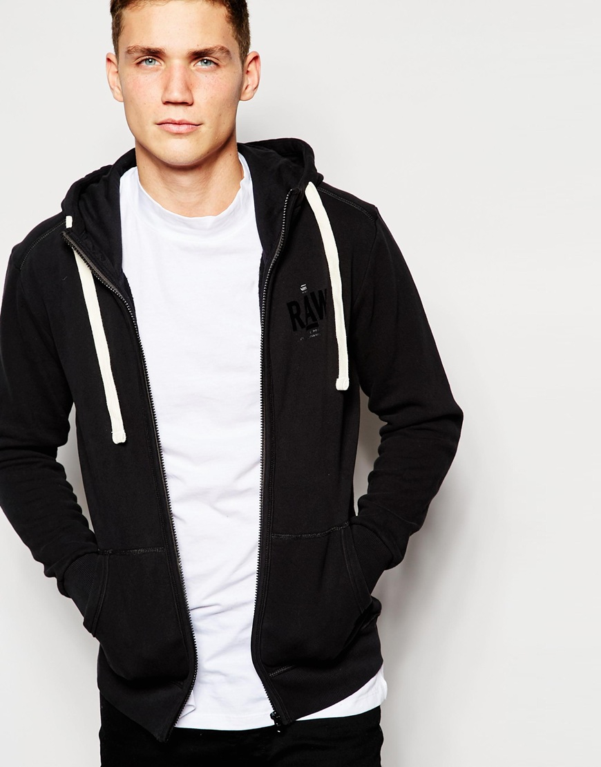 g star black hoodie