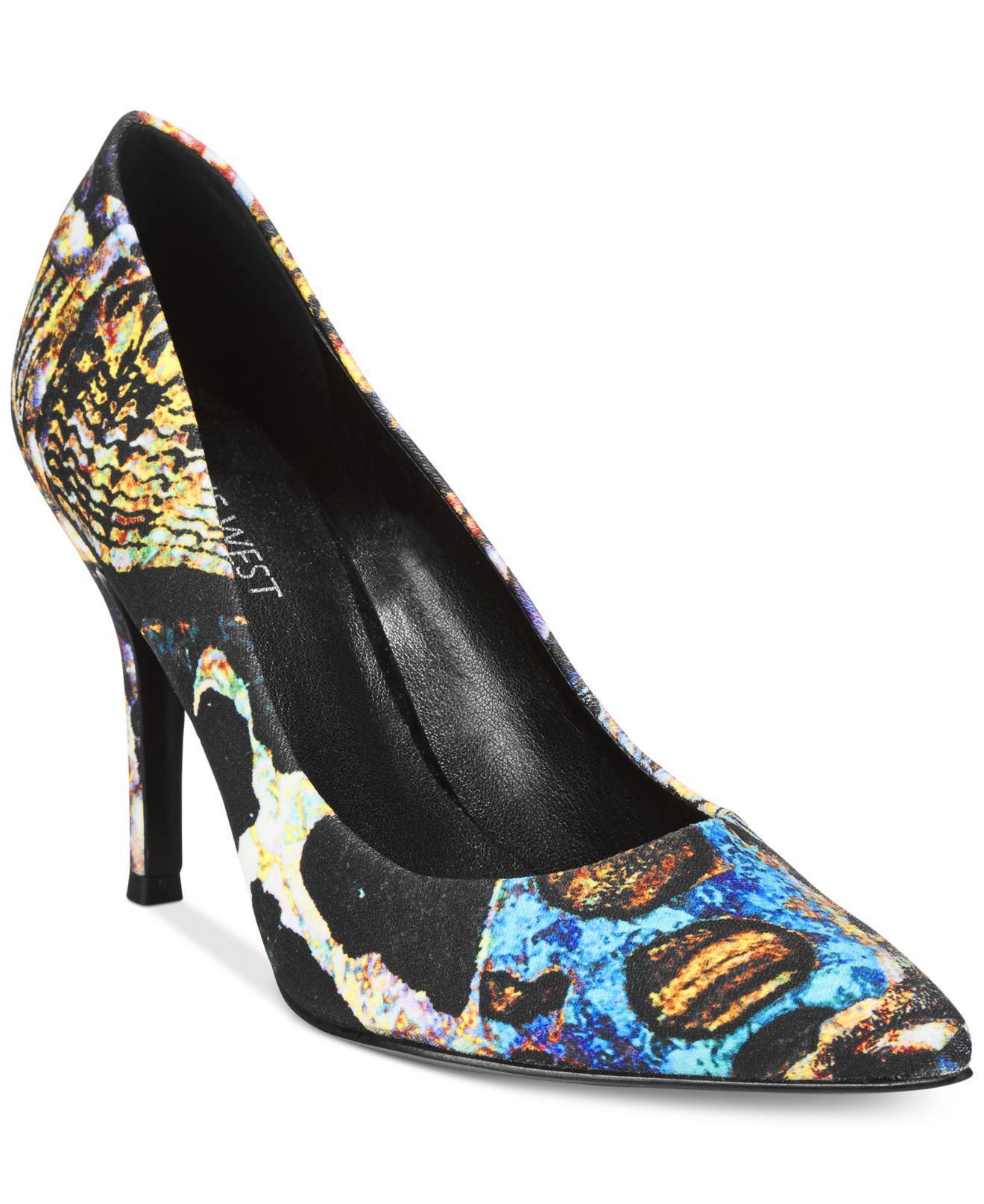 nine west multicolor pumps