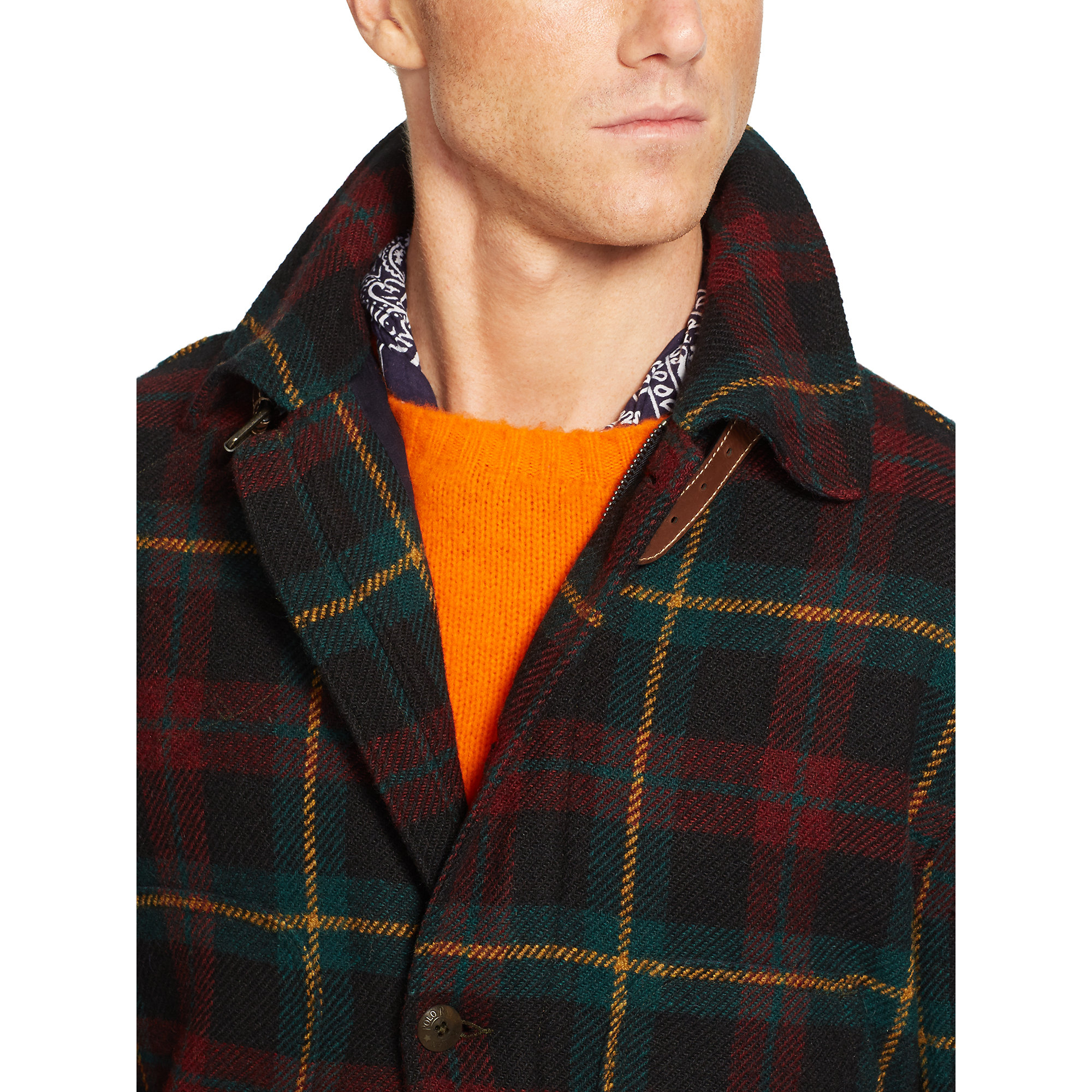 plaid hunting vest